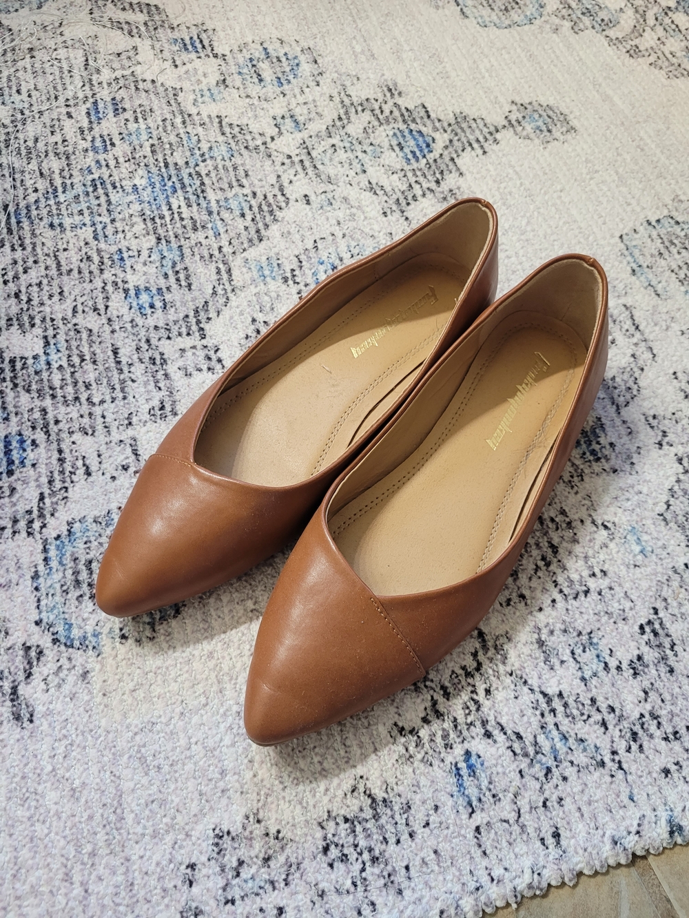 Pointed Toe Tan Women's Flats